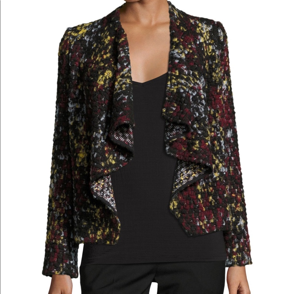 BA&SH Drape Front Boucle Jacket